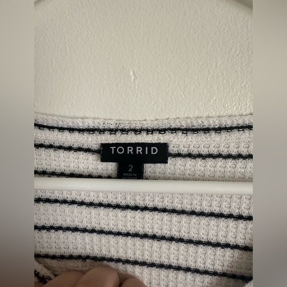 Torrid Waffle Snap Henley Long Sleeve Shirt - Picture 3 of 8